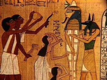 ägyptisches Bild erklärt blasen